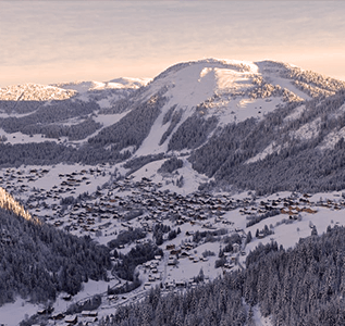 the resort of chatel in the portes du soleil