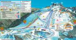 Les 2 Alpes Summer Piste Map