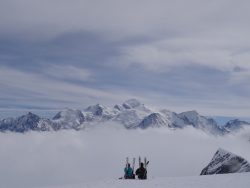 Picnic in front of Mont Blanc - Les Carroz